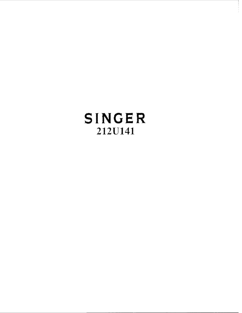 Singer 212U141 Service manual
