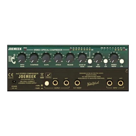 Joemeek mc2 User manual