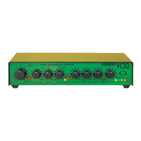 Joemeek Pro Channel VC3Q User manual