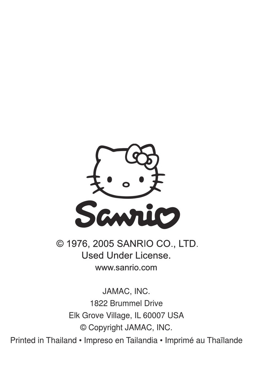 JAMAC Sanrio Hello Kitty instruction manual