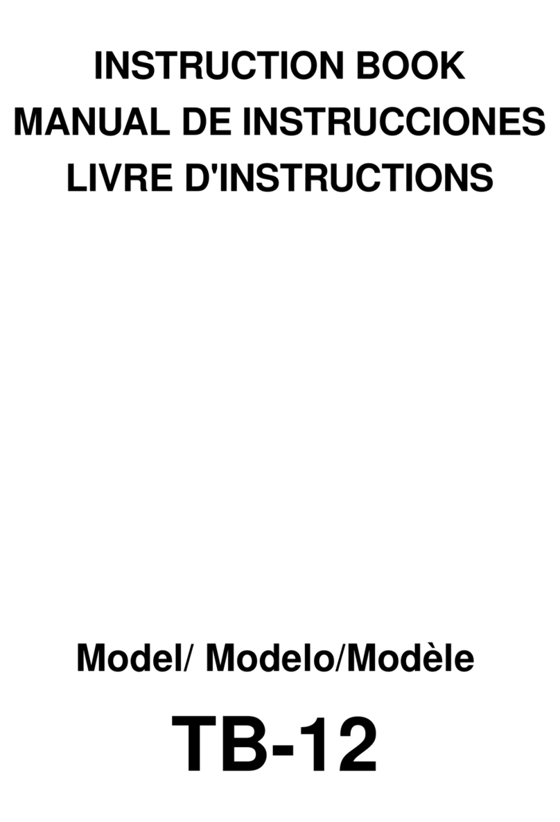 Janome TB-12 Instruction book