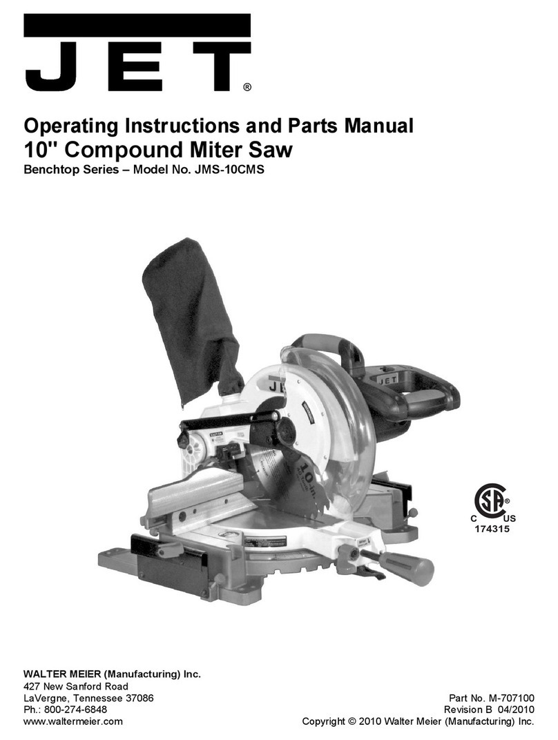 Jet Bench JMS-10CMS Service manual Jet Bench JMS-10CMS Service manual