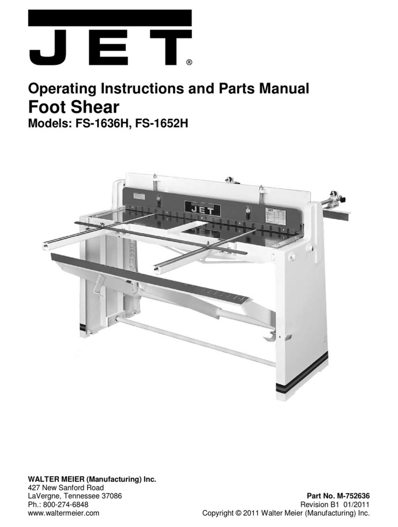 Jet FS-1636H Service manual