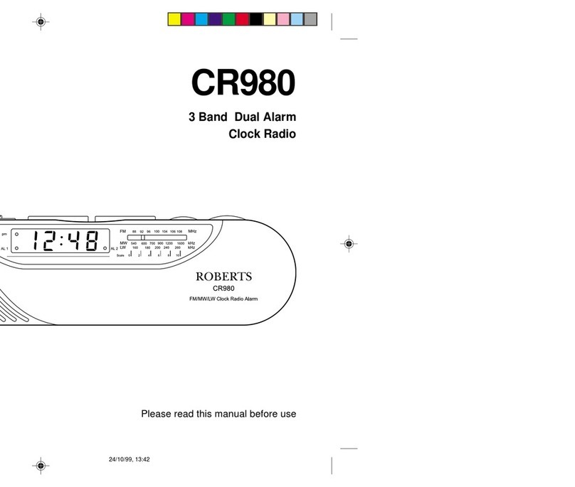 Roberts CR980 User manual