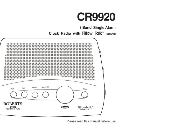 Roberts CR9920 User manual