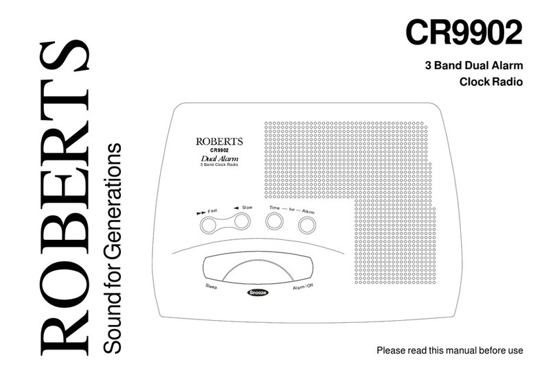 Roberts CR9902 User manual