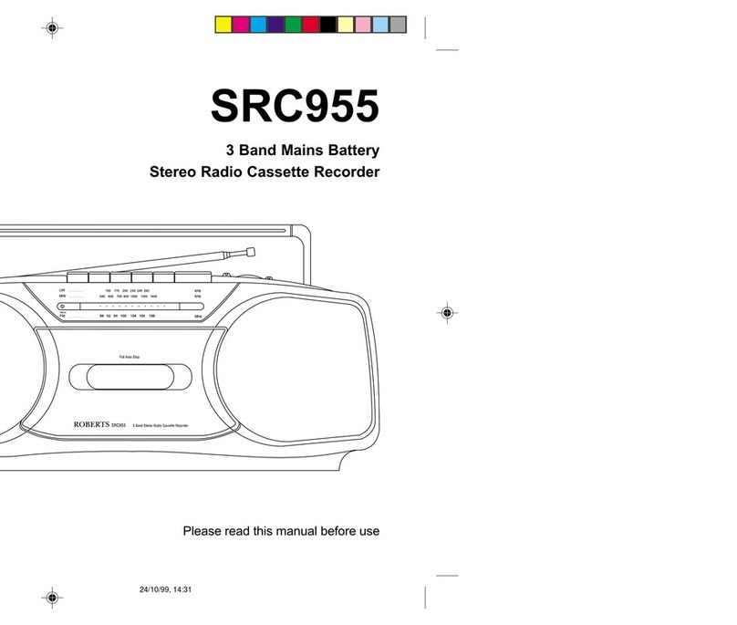 Roberts SRC955 User manual