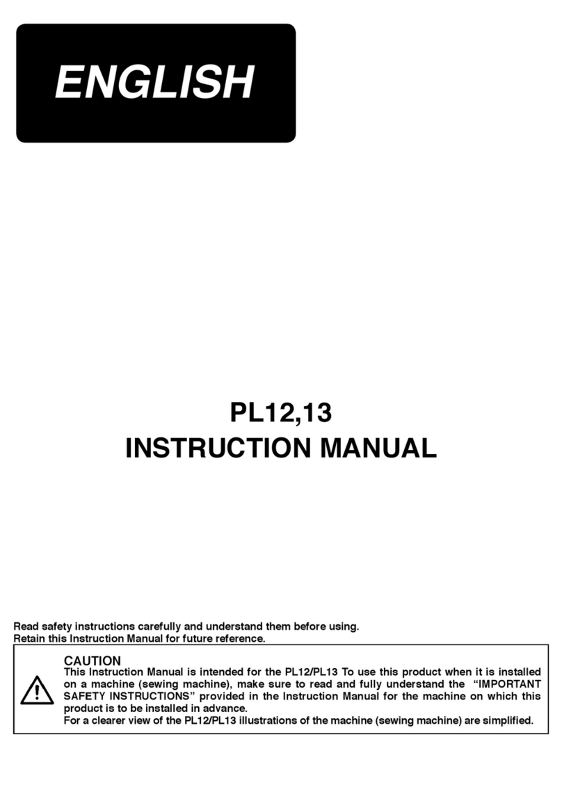 JUKI PL12 User manual JUKI PL12 User manual