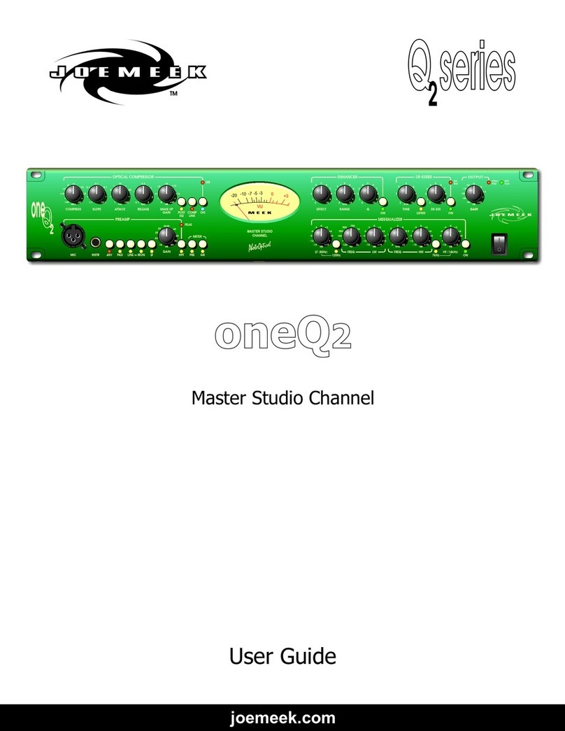 Joemeek oneQ2 User manual Joemeek oneQ2 User manual