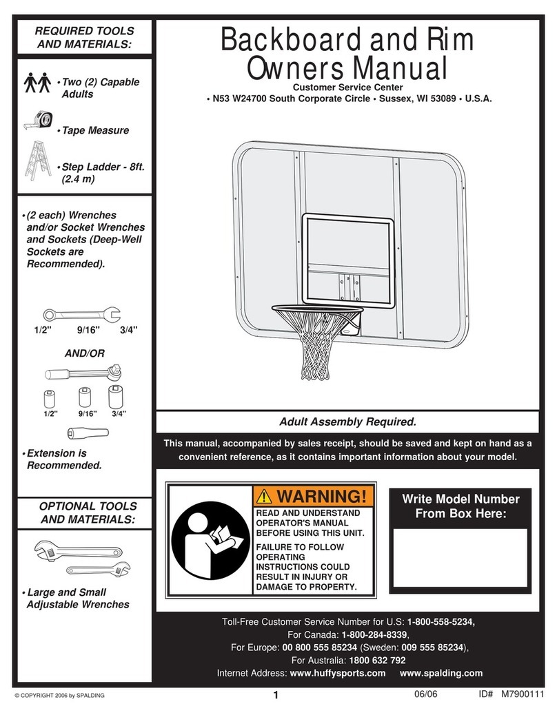 SPALDING M7900111 owner's manual