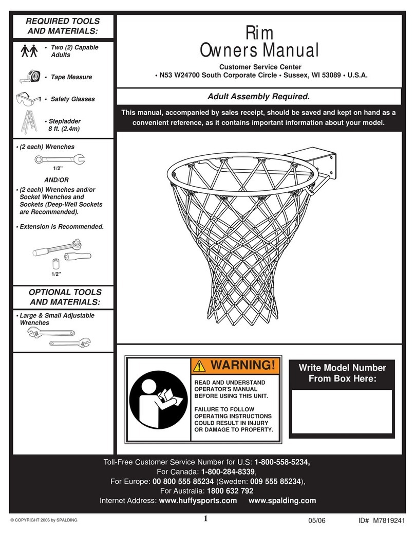 SPALDING M7819241 owner's manual