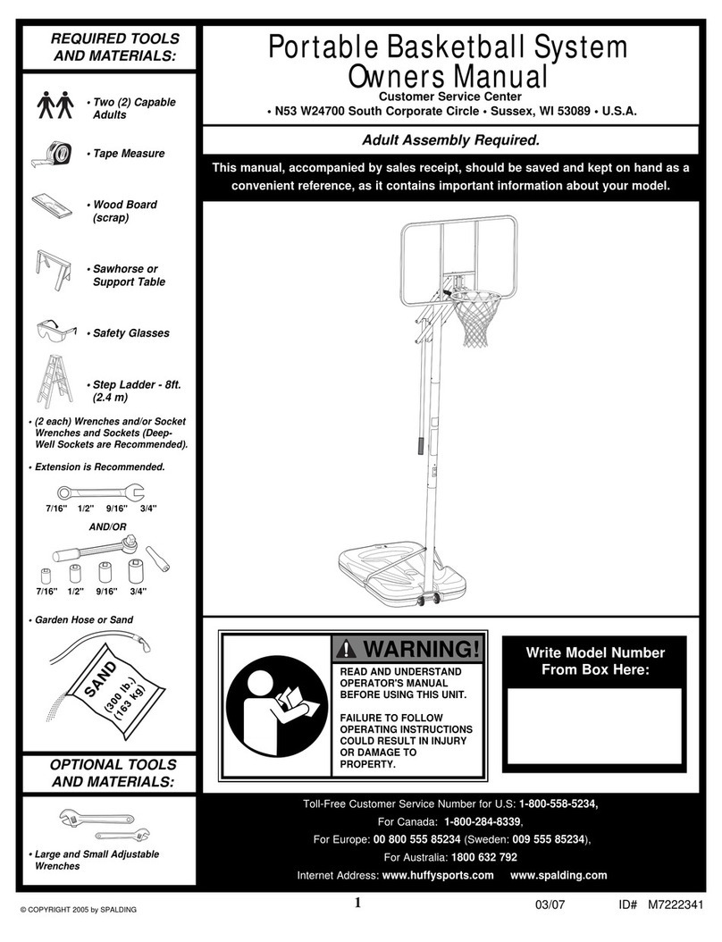 SPALDING 42LB5D owner's manual