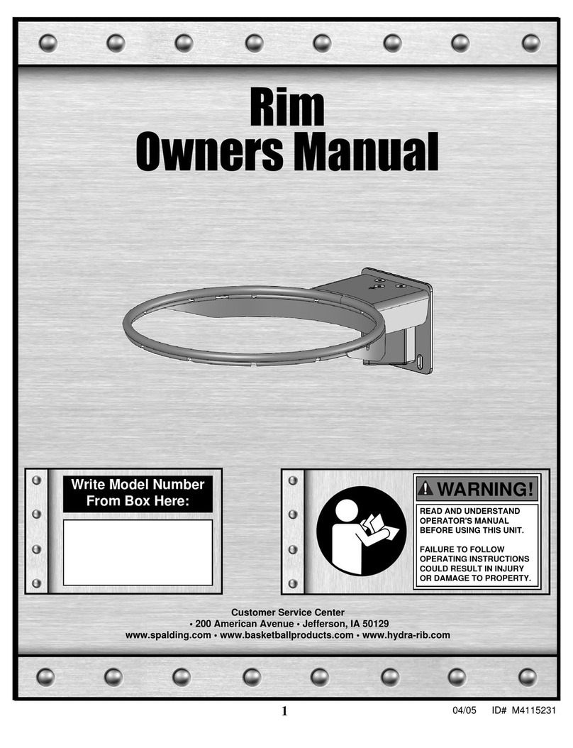 SPALDING M4115231 owner's manual