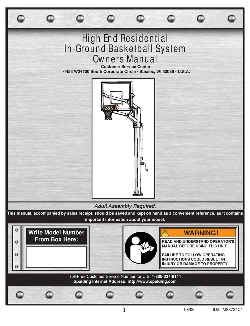 SPALDING M88724C1 owner's manual