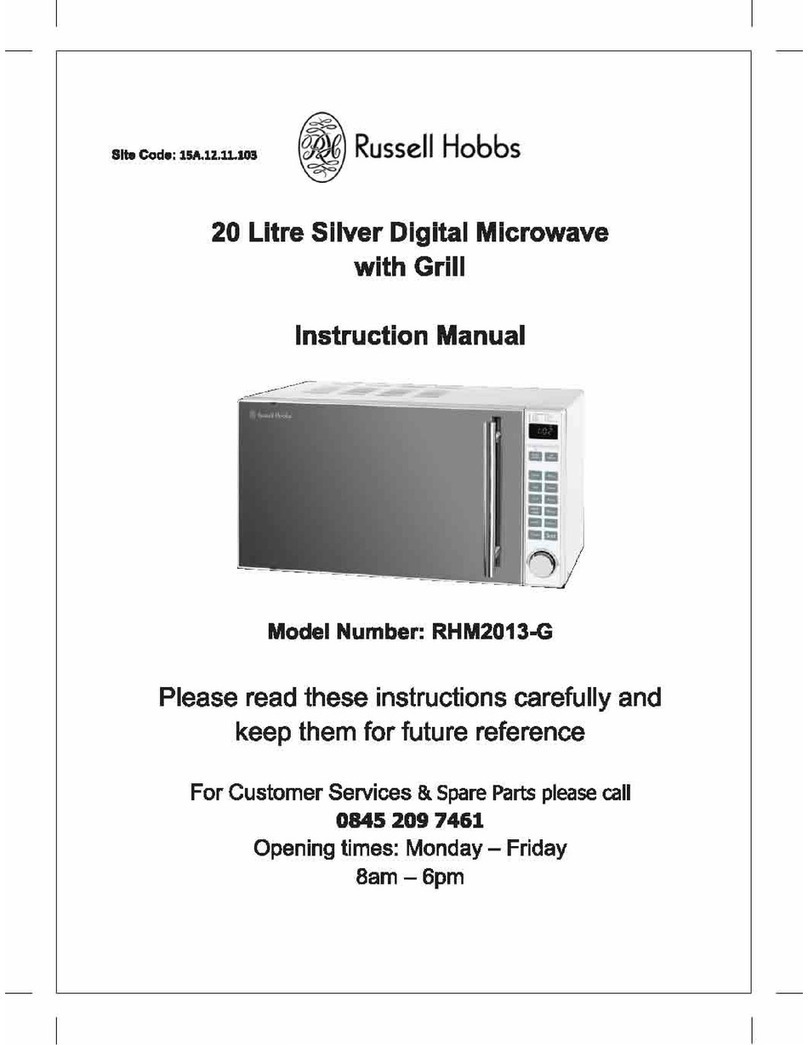 Russell Hobbs RHM2013-G instruction manual