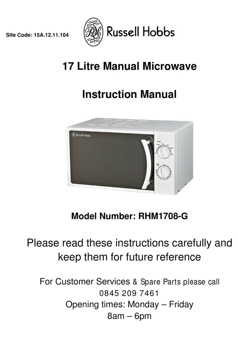 Russell Hobbs RHM1708-G instruction manual