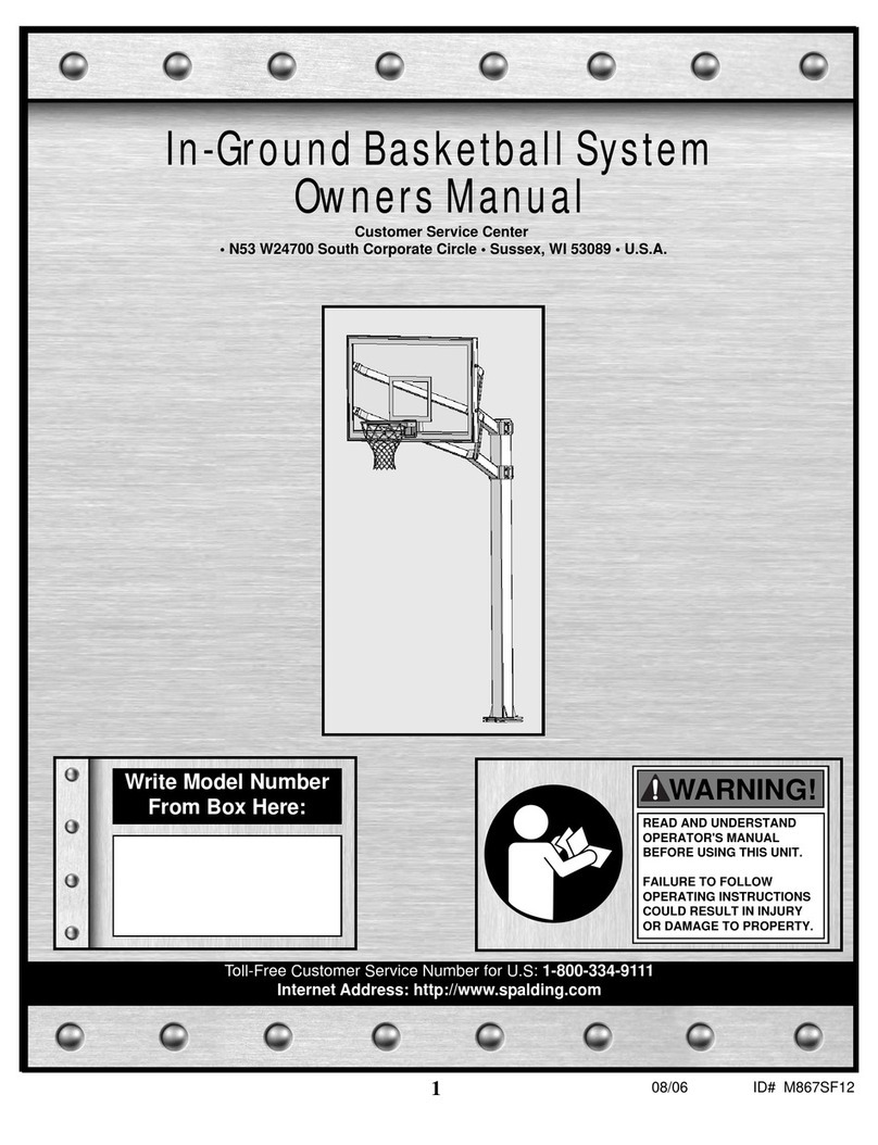 SPALDING M867SF12 owner's manual