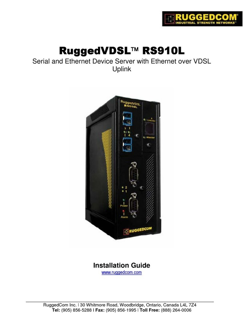 RuggedCom RUGGED VDSL RS910L User manual