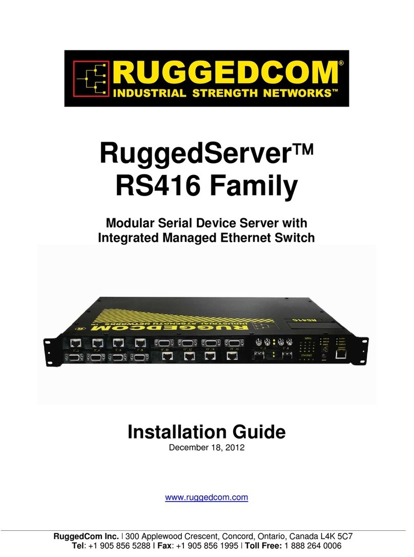 RuggedCom RuggedServer RS416 installation guide