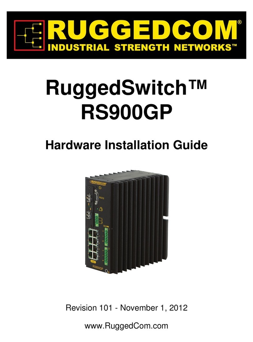 RuggedCom RuggedSwitch RS900GP Hardware installation guide