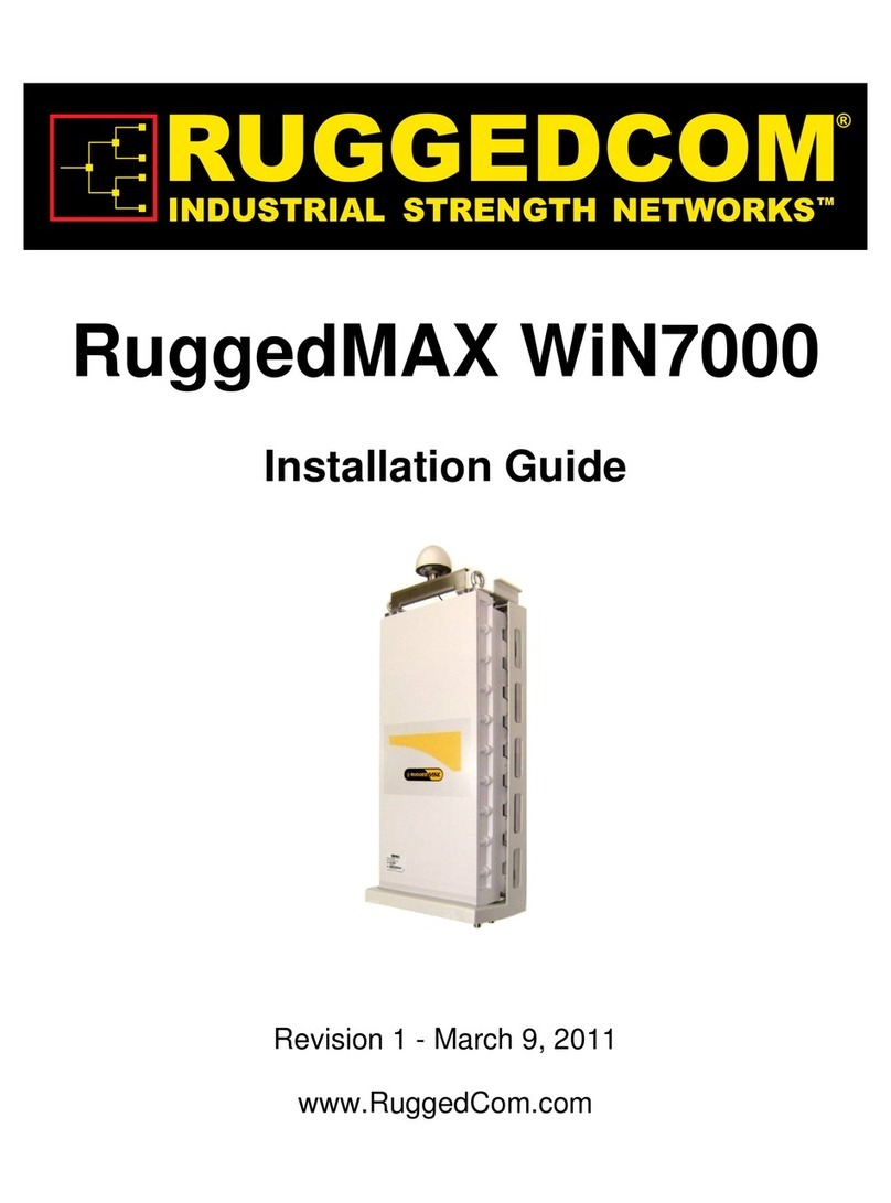 RuggedCom RUGGEDMAX WIN7000 User manual