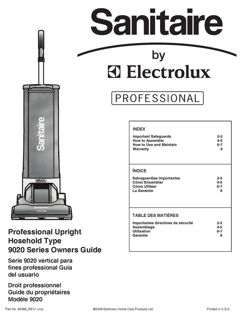 Sanitaire 9020 Series owner's guide