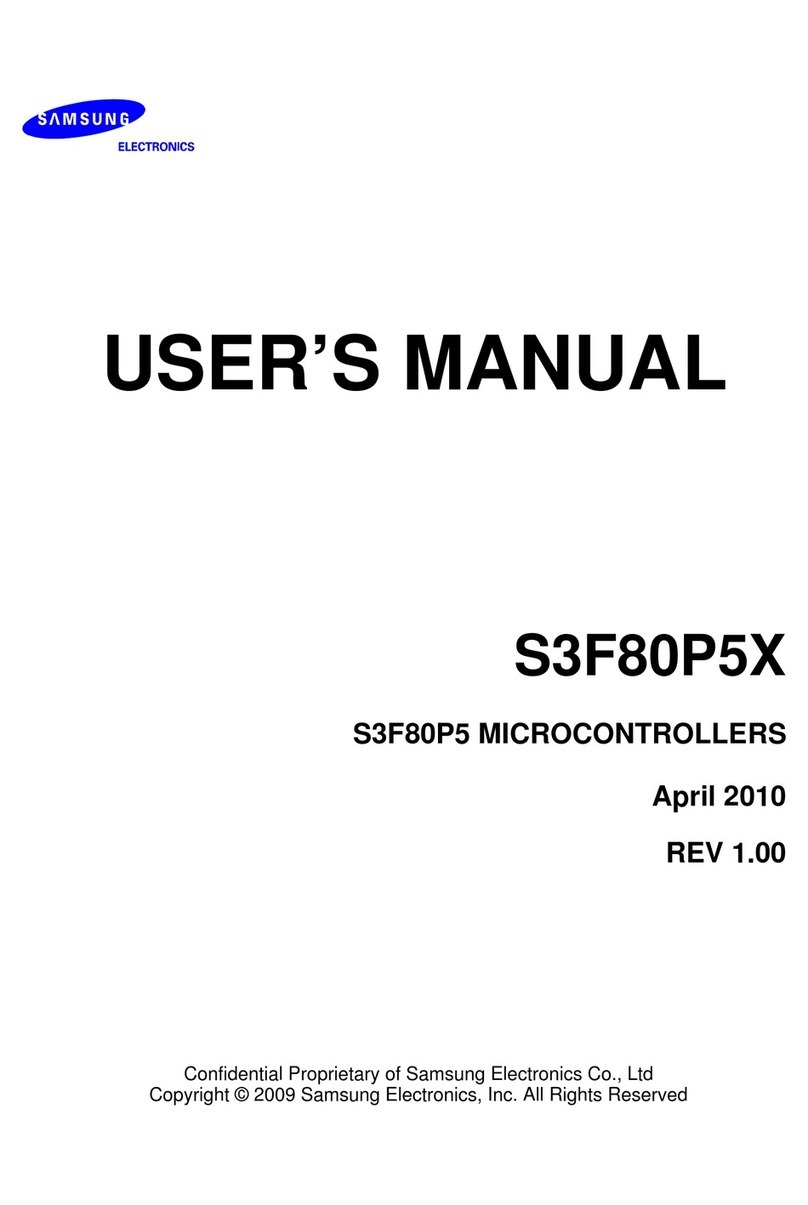 Samsung S3F80P5X User manual Samsung S3F80P5X User manual
