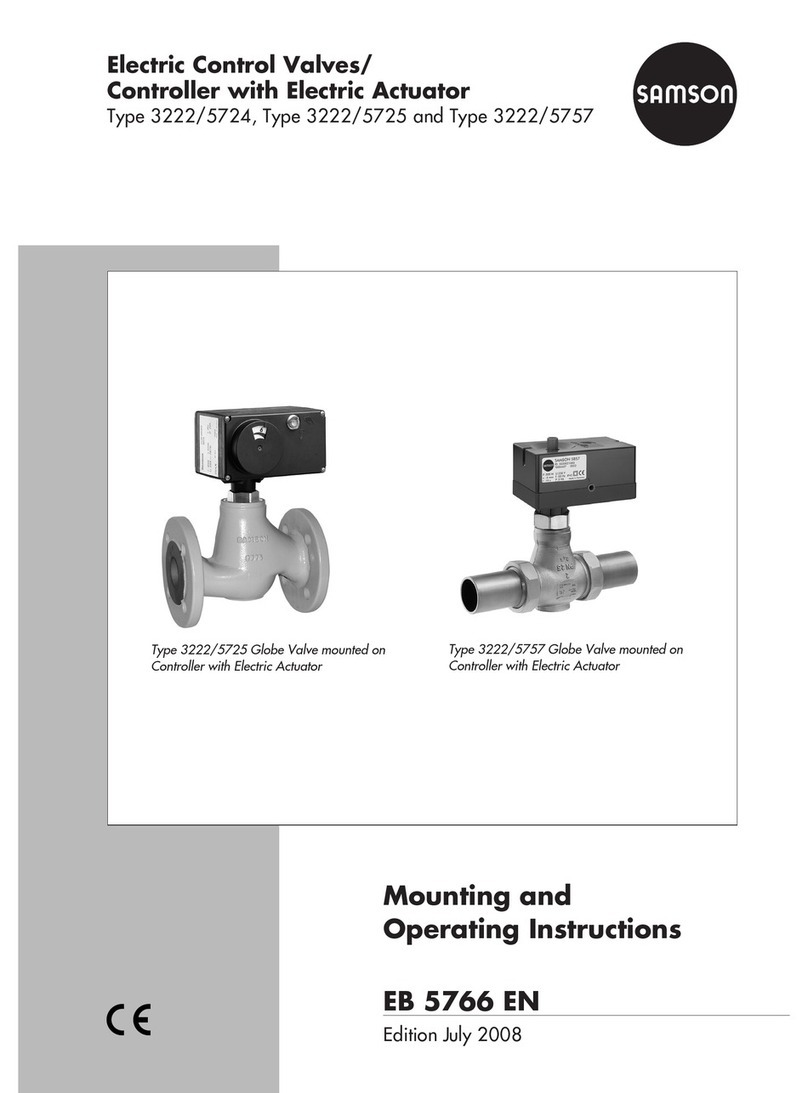 Samson 3222/5724 Mounting and operating instructions
