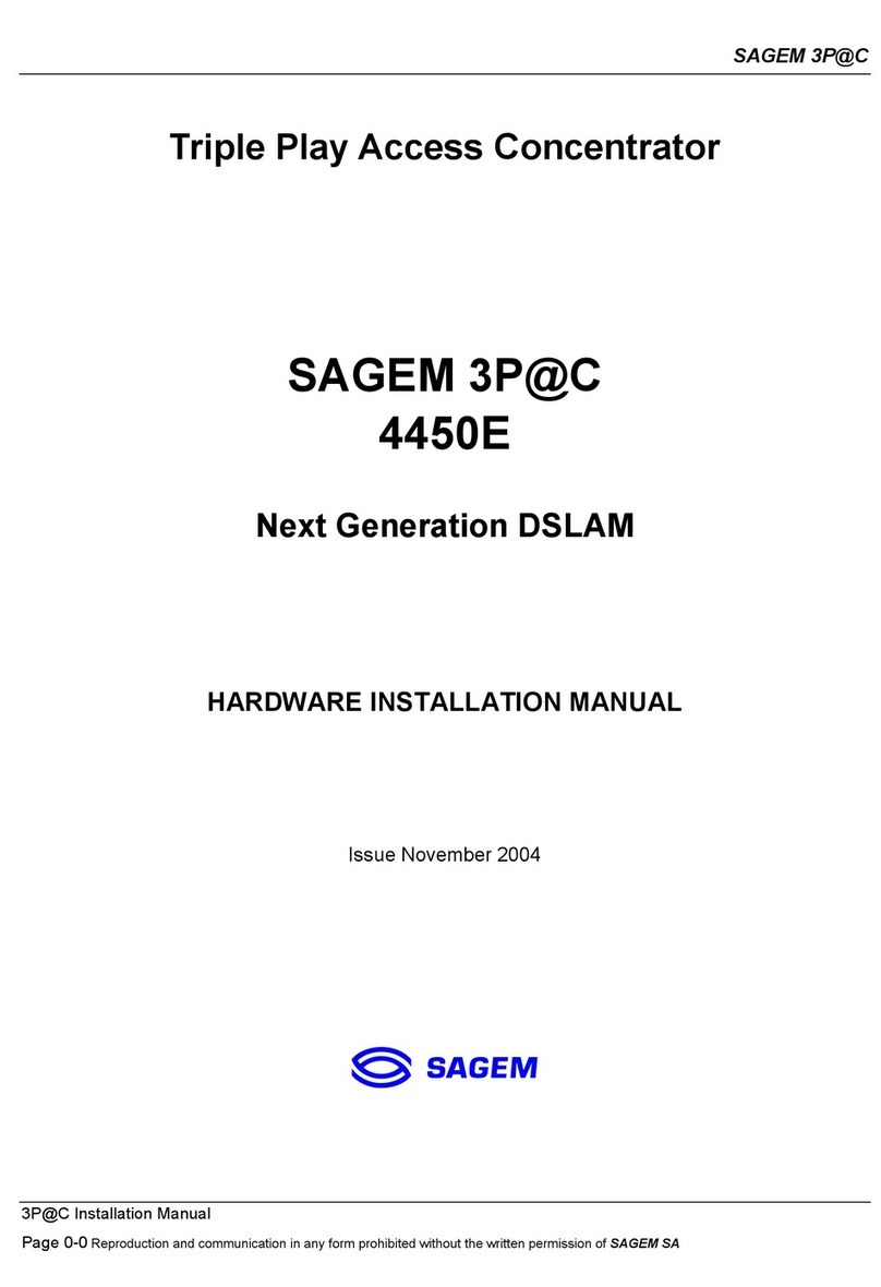 Sagem 4450E Hardware installation manual