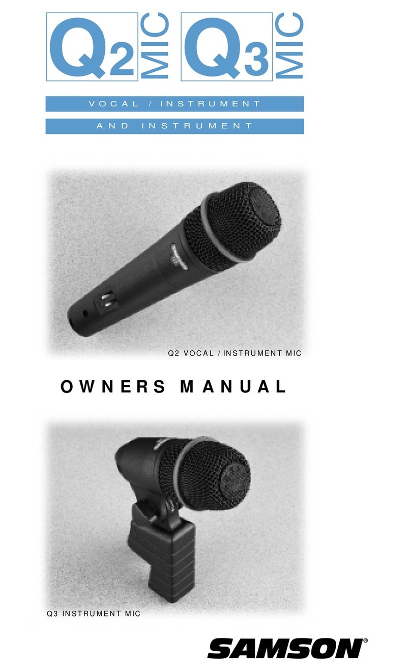 Samson Q3 User manual