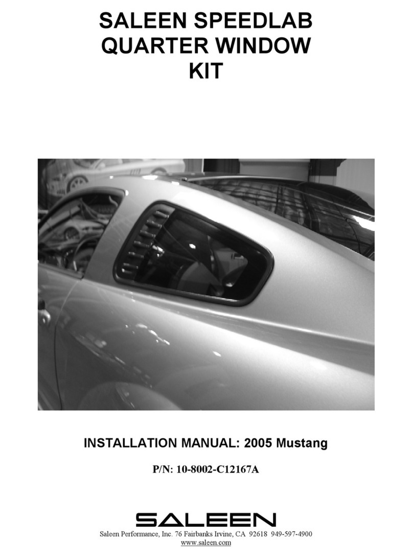 Saleen 10-8002-C12167A installation manual