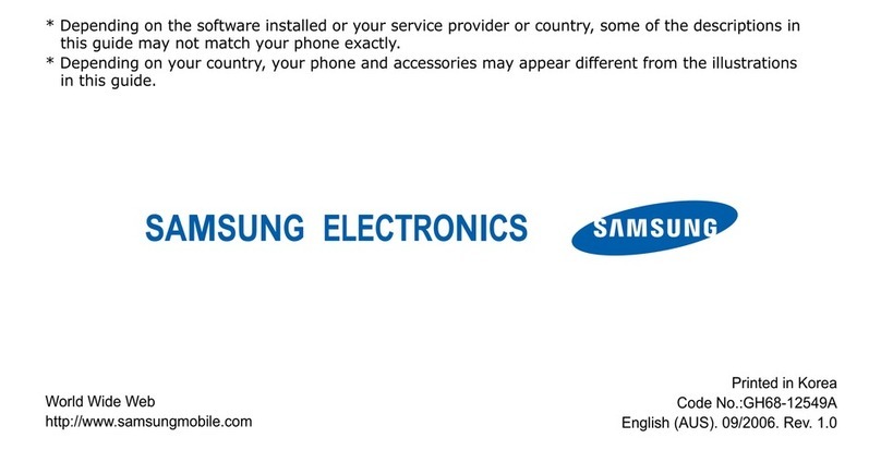 Samsung SGH-A701 User manual