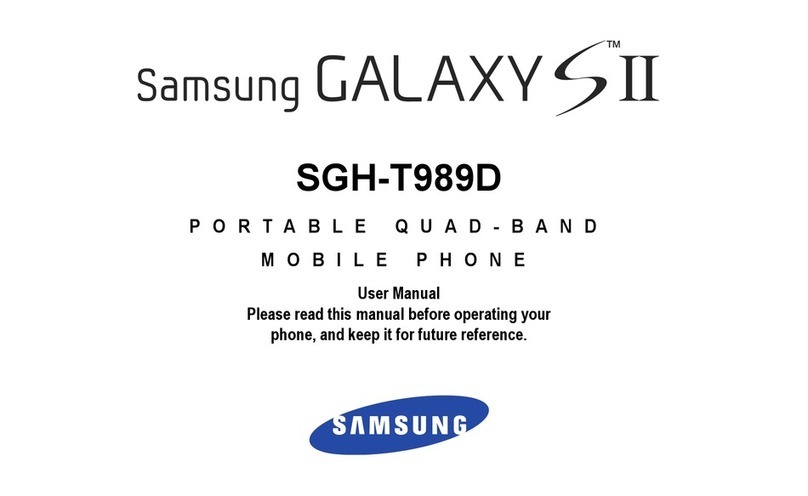 Samsung GALAXY S II SGH-T989D User manual