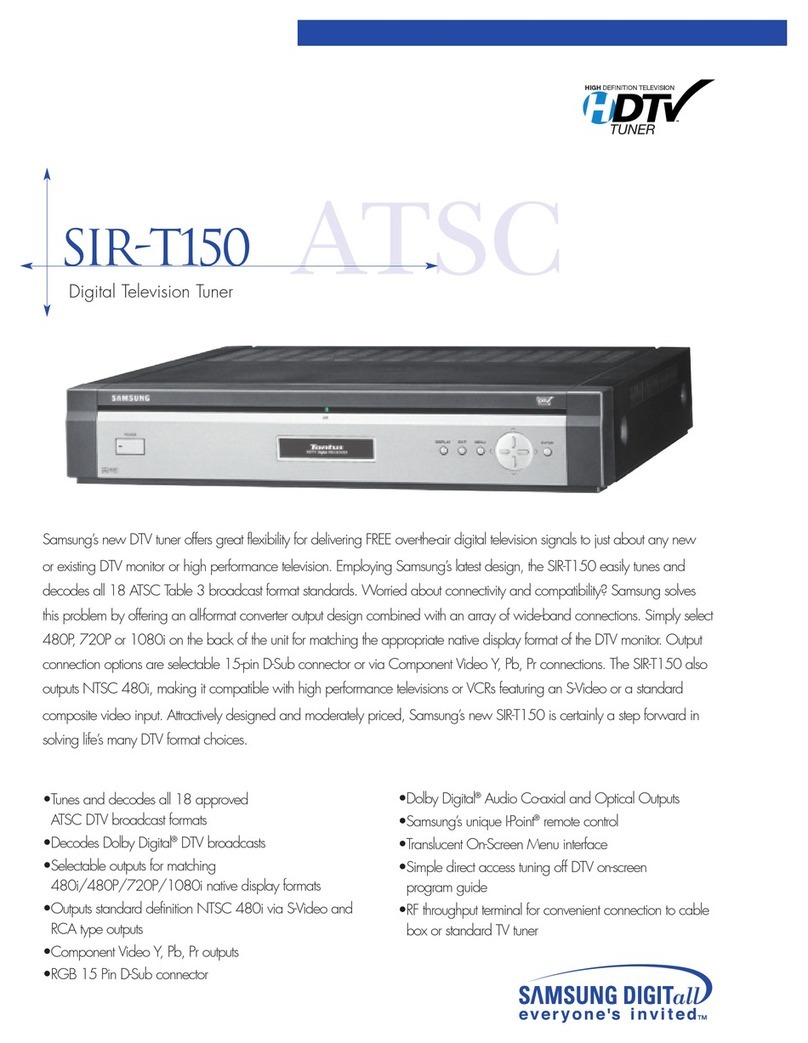 Samsung SIR-T150 Specifications