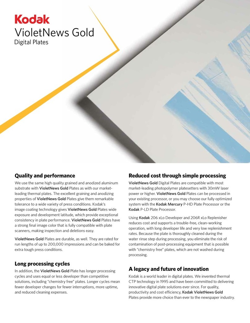 Kodak Digital Plates Installation guide