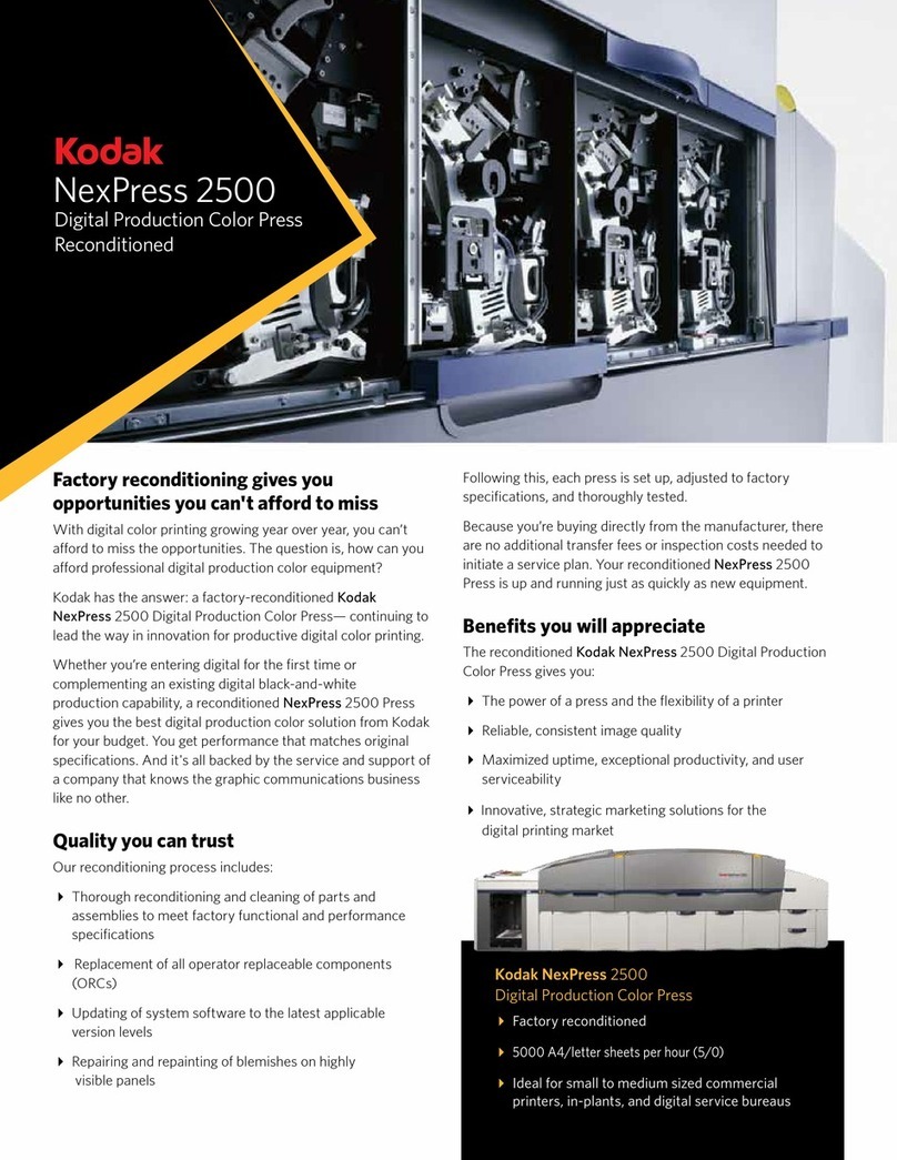 Kodak NexPress 2500 Installation guide