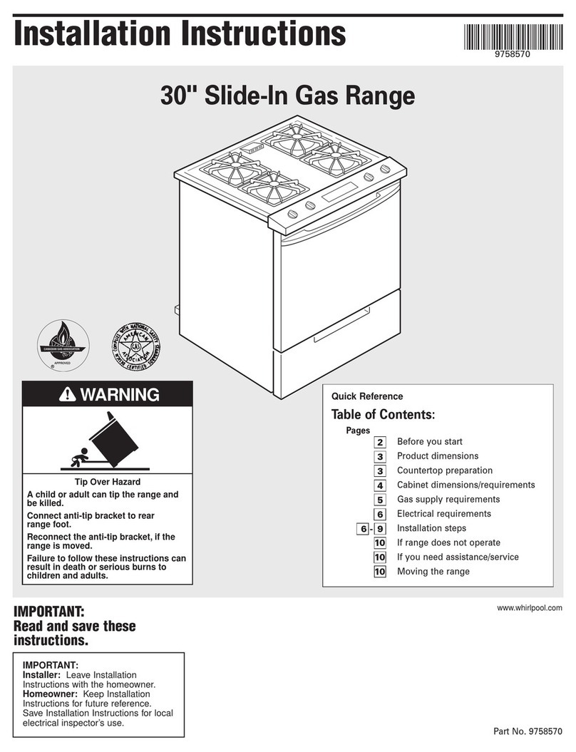 Whirlpool 9758570 installation instructions