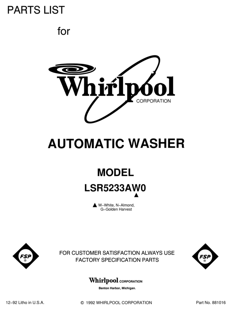 Whirlpool LSR5233AW0 parts list