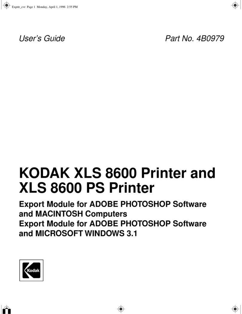 Kodak XLS 8600 PS User manual