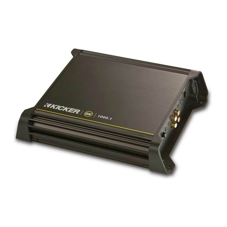 Kicker DX500.1 owner's manual