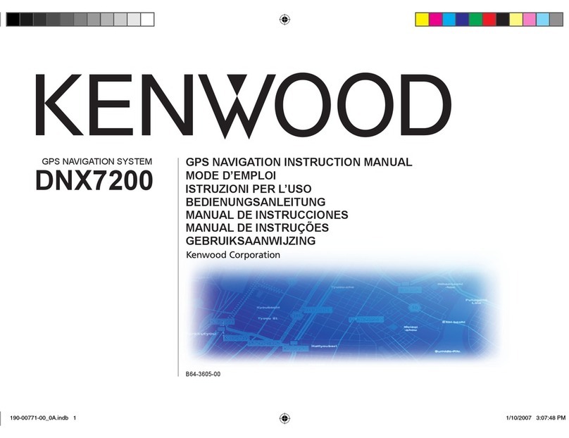 Kenwood DNX7200 User manual