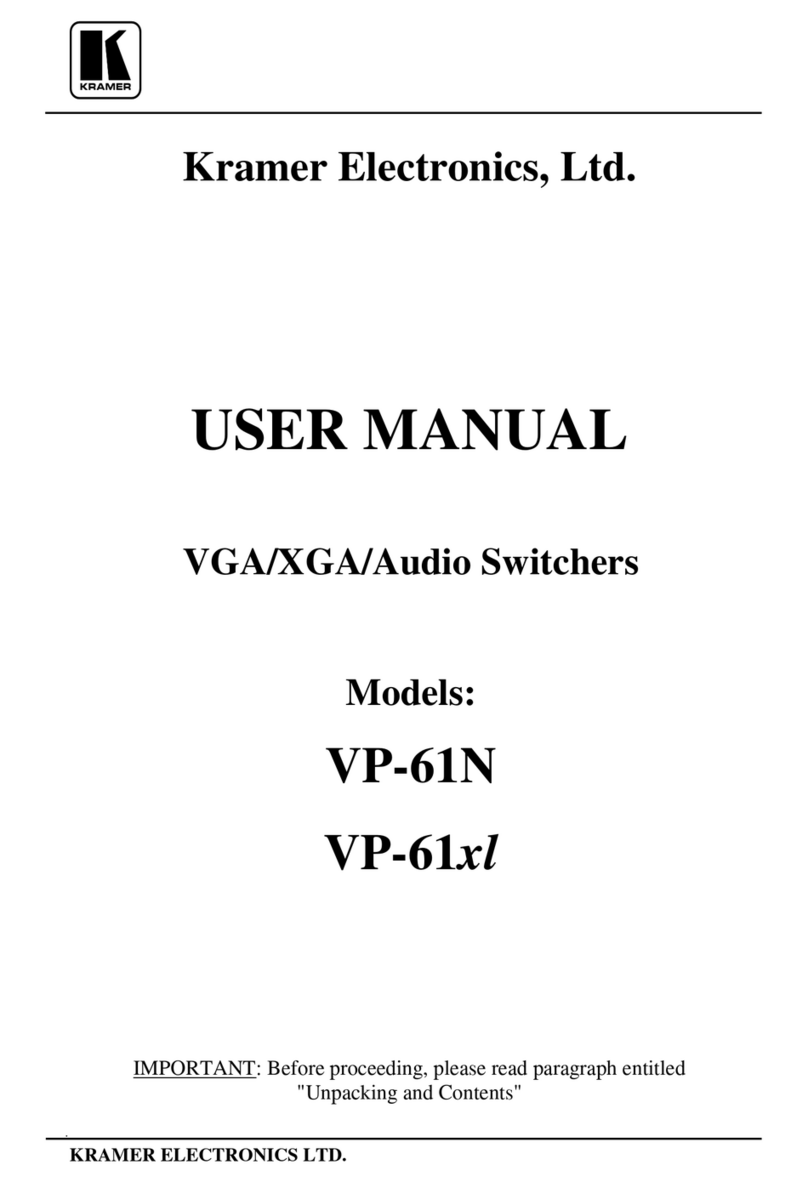 Kramer VP-61N user manual