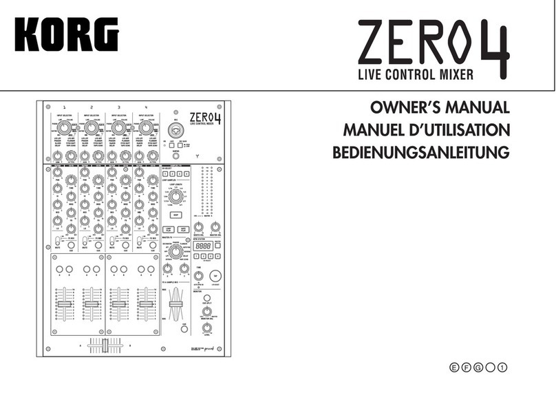 Korg Zore4 owner's manual