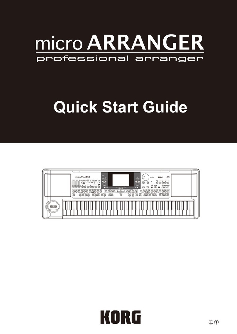 Korg micro arranger quick start guide