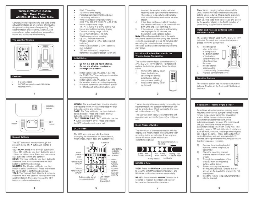 La Crosse Technology WS-9066U-IT User manual La Crosse Technology WS-9066U-IT User manual
