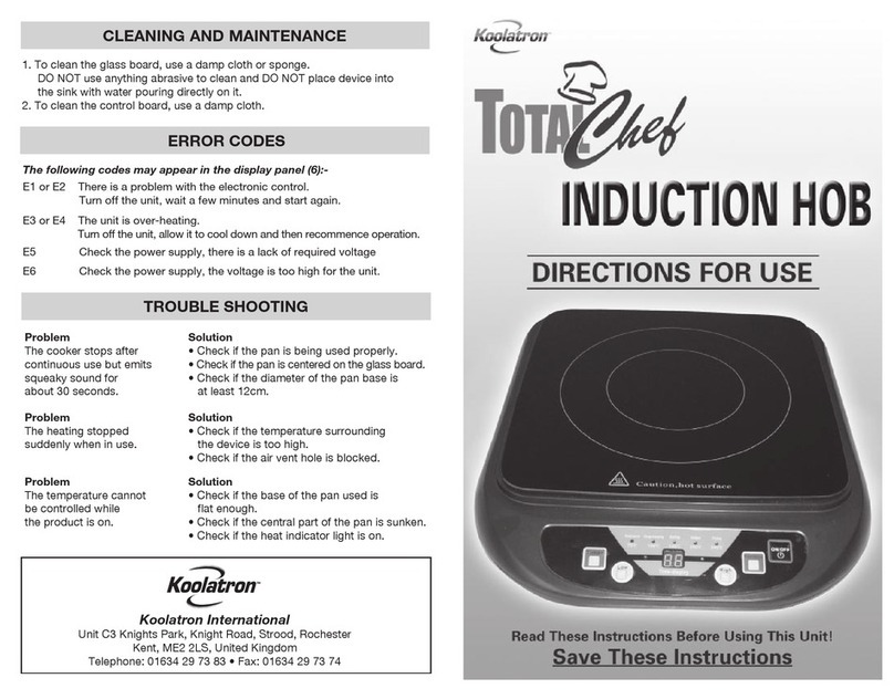 Koolatron TotalChef Directions for use