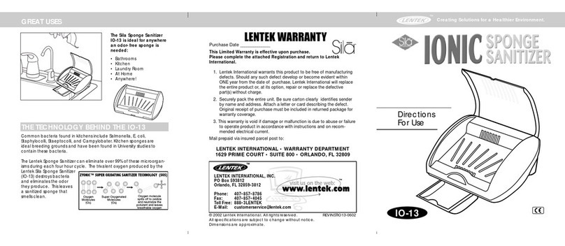 Koolatron Lentek Ionic IO-13 Manual