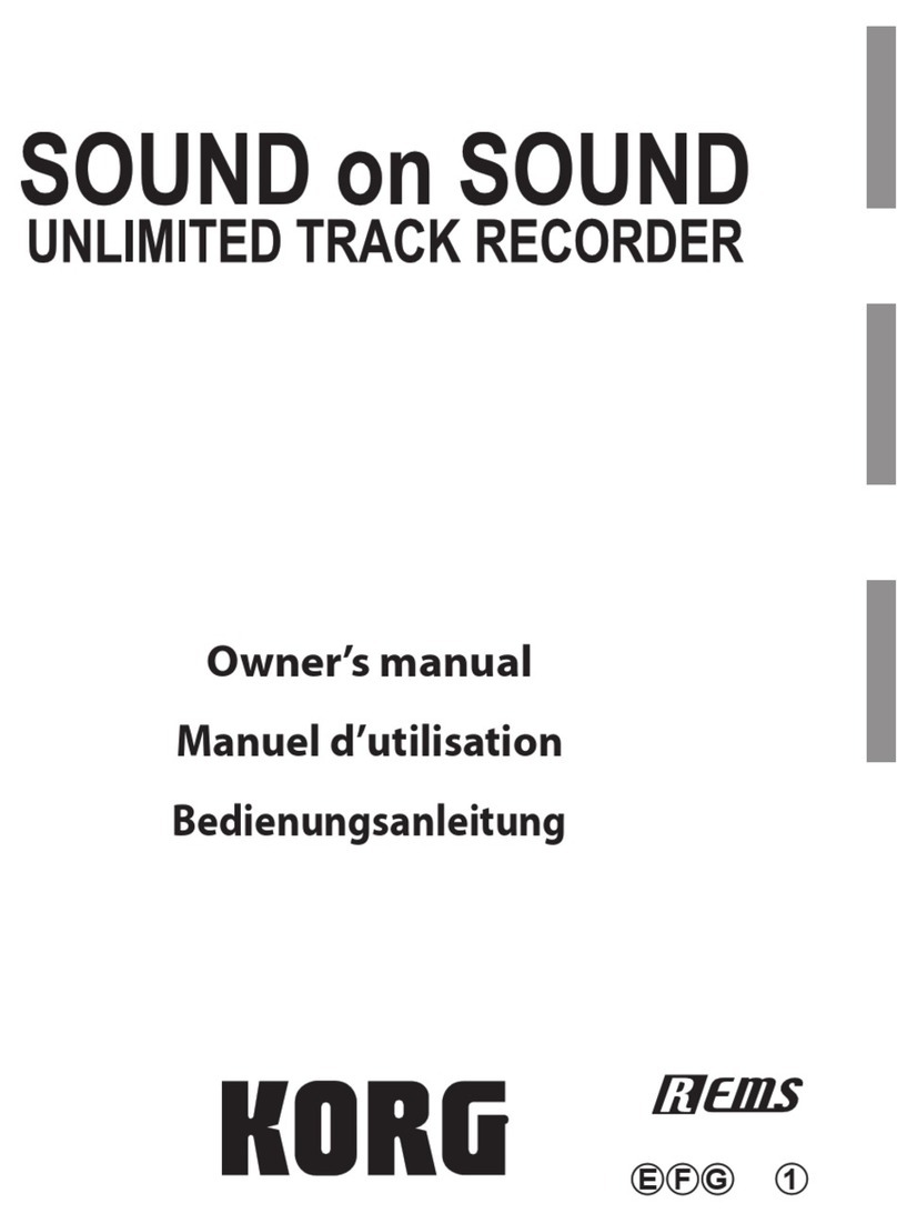 Korg Sound on Sound owner's manual