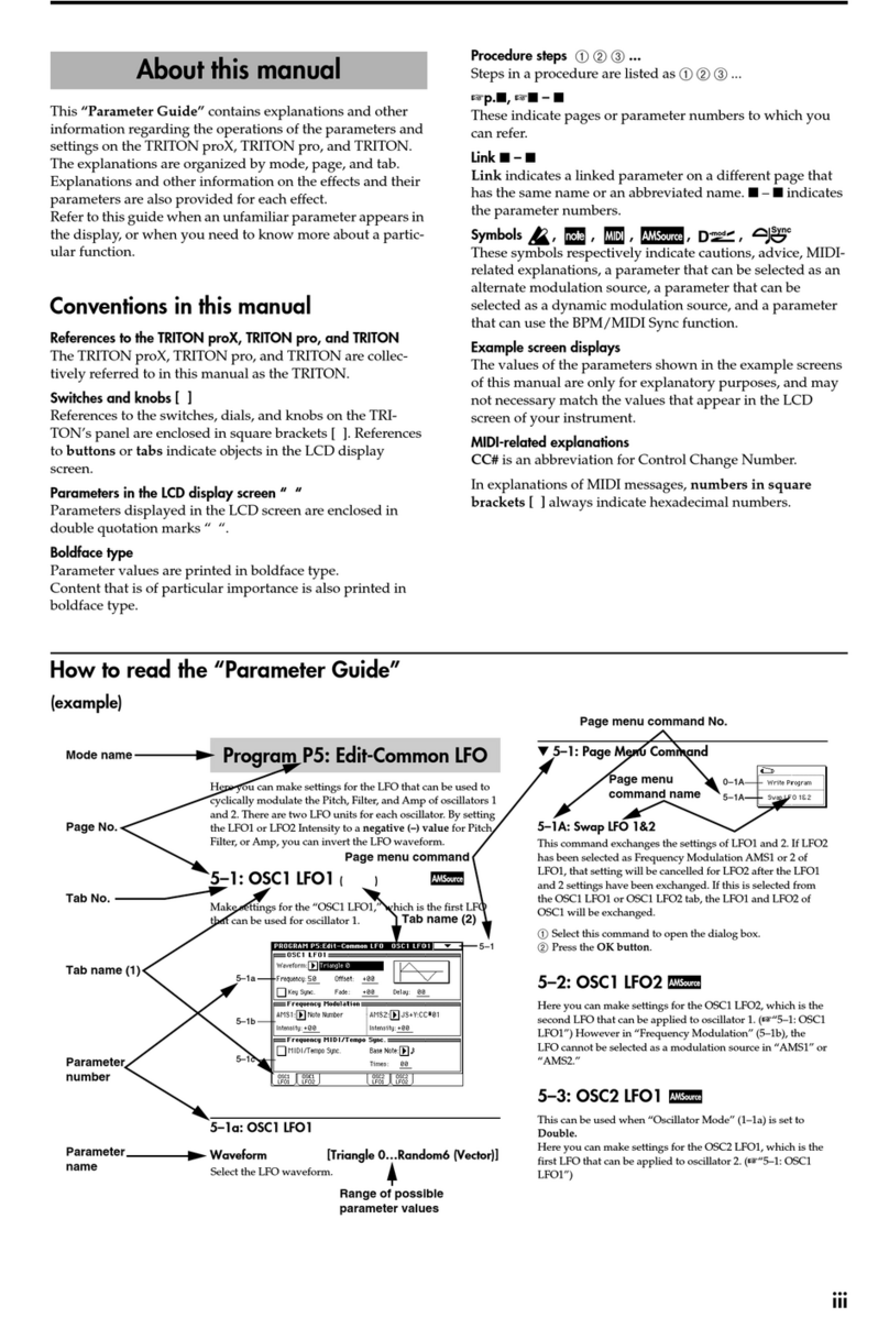 Korg TRITON proX User manual