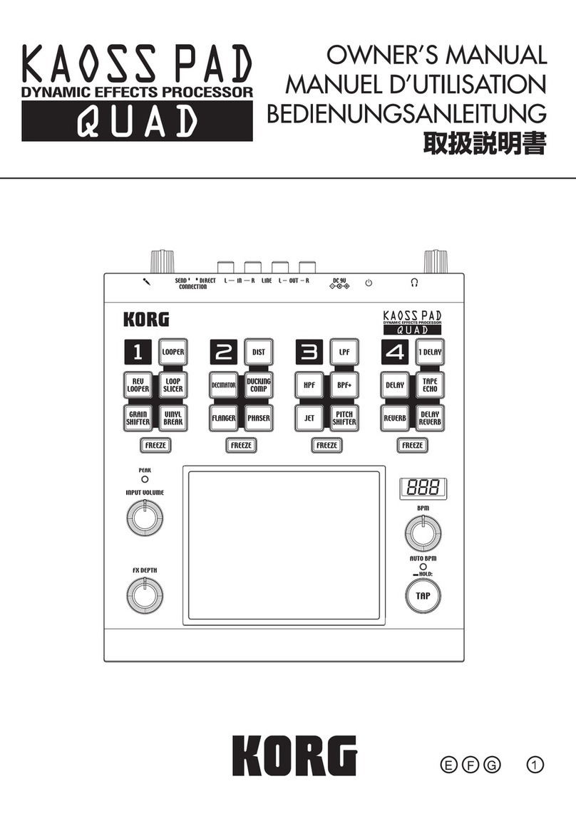 Korg KAOSS PAD User manual